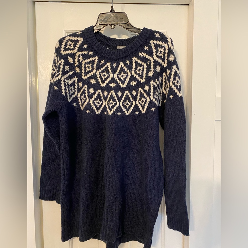 Oversized fair isle sweater